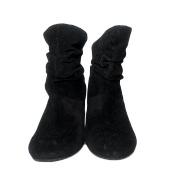 BCBG Suede Leather Slouch Boot Black Size 8.5 - Picture 2 of 7